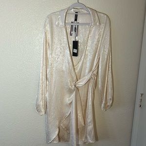 Venti6 textured wrap dress